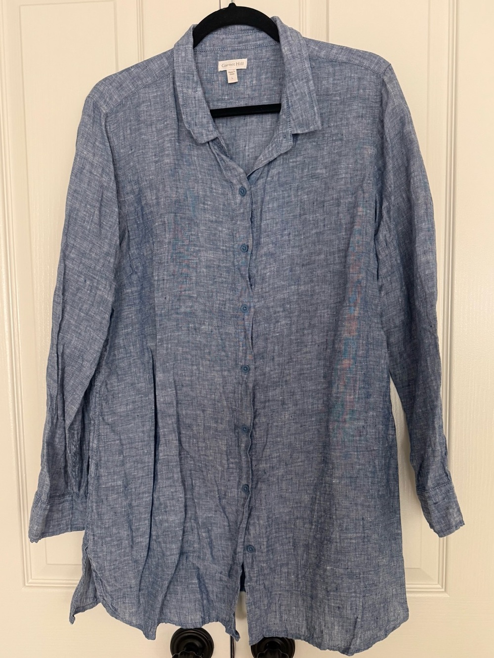 Garnet Hill linen tunic, size L